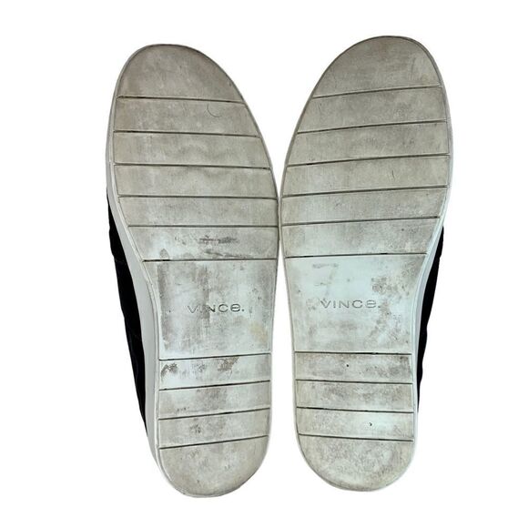 Vince Corbin Pewter Velvet Slip On Sneakers Loafers Gray Black 8.5 - Picture 9 of 9